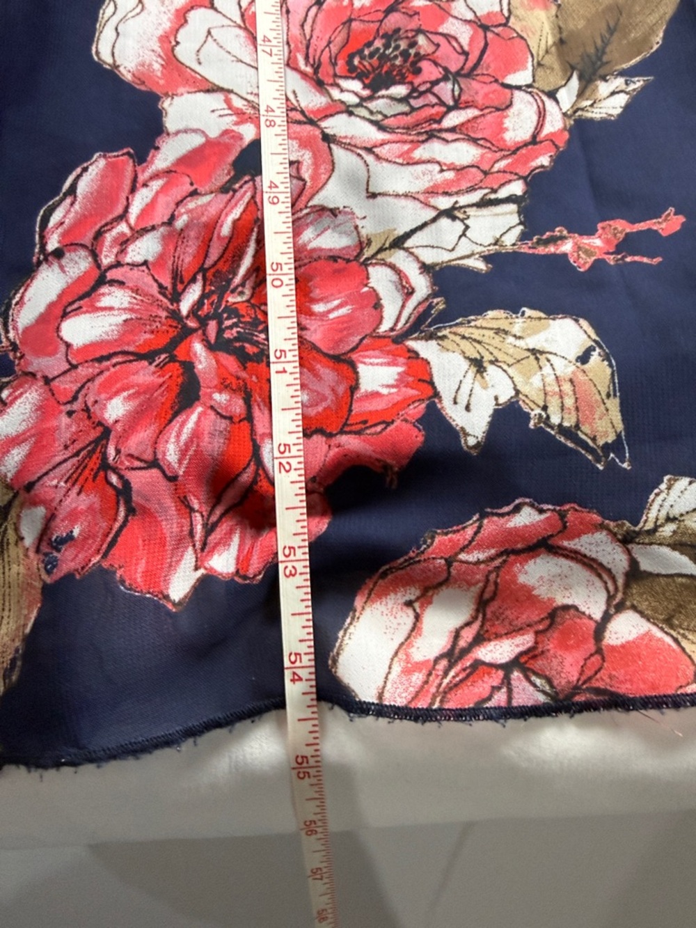Bisou Bisou Navy Floral Maxi Dress Size 4 Lined Elegant - Picture 4 of 11